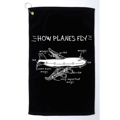 How Planes Fly Aerospace Engineering Aviation Tee Golf Towel