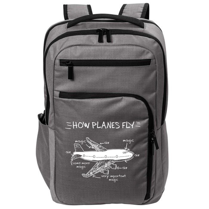 How Planes Fly Aerospace Engineering Aviation Tee Impact Tech Backpack