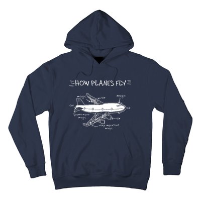 How Planes Fly Aerospace Engineering Aviation Tee Hoodie