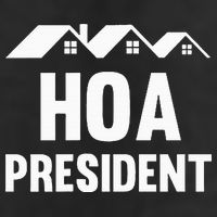 Hoa President Funny Homeowners Association Funny Hoa 7 Panel Mesh Trucker Snapback Hat