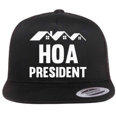 Hoa President Funny Homeowners Association Funny Hoa Flatbill Hat
