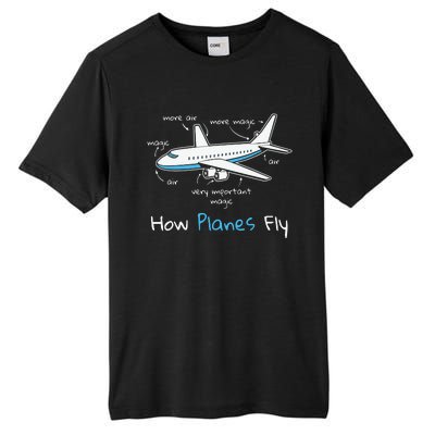 How Planes Fly Aerospace Engineering Design Aviation Gift Tall Fusion ChromaSoft Performance T-Shirt