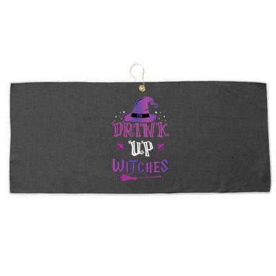 Halloween Party Fun Purple Orange Quote Up Witches Meaningful Gift Large Microfiber Waffle Golf Towel