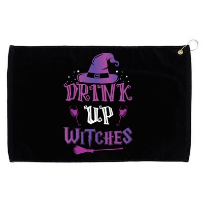 Halloween Party Fun Purple Orange Quote Up Witches Meaningful Gift Grommeted Golf Towel