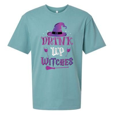 Halloween Party Fun Purple Orange Quote Up Witches Meaningful Gift Sueded Cloud Jersey T-Shirt