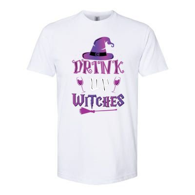 Halloween Party Fun Purple Orange Quote Up Witches Meaningful Gift Softstyle CVC T-Shirt