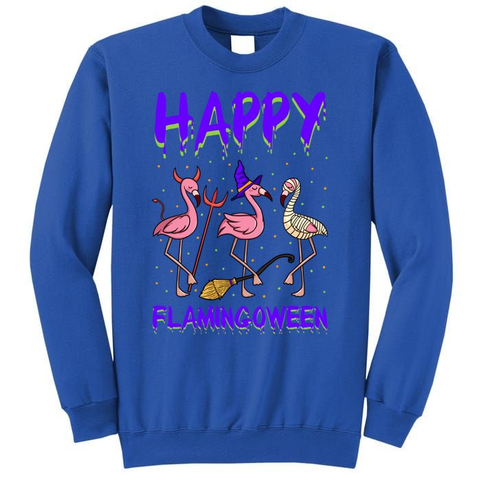 Halloween Pink Flamingo Happy Flamingoween Mummy Witch Gift Sweatshirt