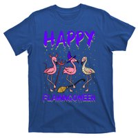 Halloween Pink Flamingo Happy Flamingoween Mummy Witch Gift T-Shirt