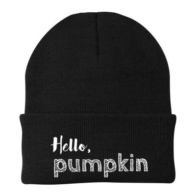 Hello Pumpkin Fall Inspired Autumn Gift Beanie
