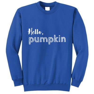 Hello Pumpkin Fall Inspired Autumn Gift Sweatshirt