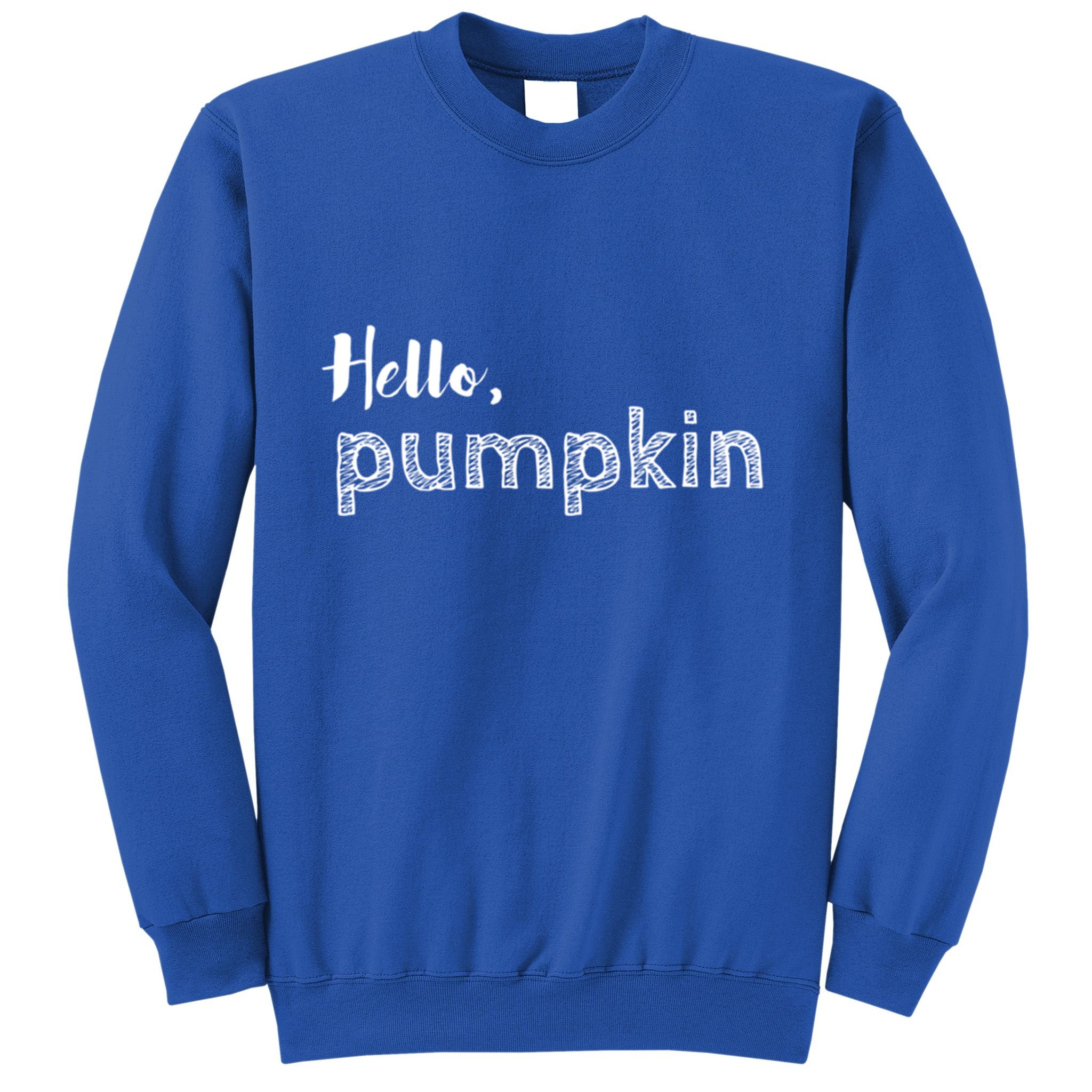 Hello Pumpkin Fall Inspired Autumn Gift Sweatshirt