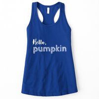 Hello Pumpkin Fall Inspired Autumn Gift Womens Tank Top
