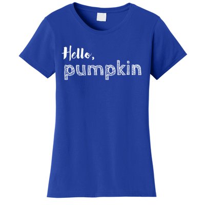 Hello Pumpkin Fall Inspired Autumn Gift Women's T-Shirt