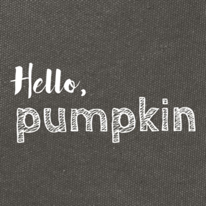 Hello Pumpkin Fall Inspired Autumn Gift Cotton Canvas Backpack