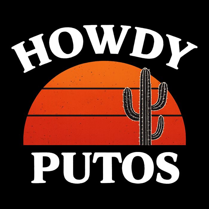Howdy Putos Funny Cactus Retro Vintage Backpack