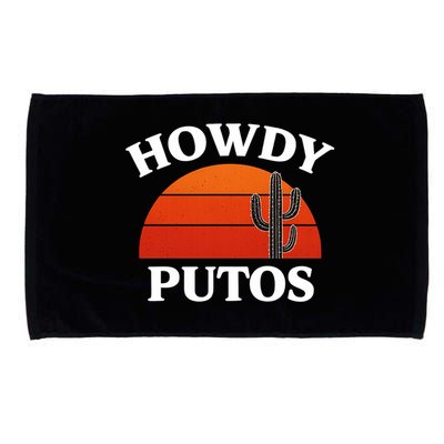 Howdy Putos Funny Cactus Retro Vintage Microfiber Hand Towel