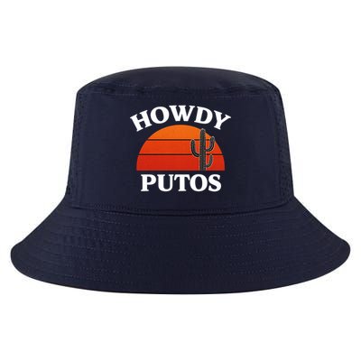 Howdy Putos Funny Cactus Retro Vintage Cool Comfort Performance Bucket Hat