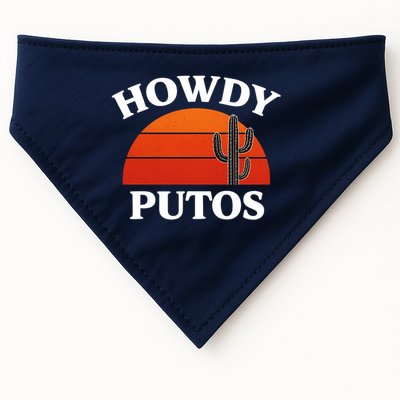 Howdy Putos Funny Cactus Retro Vintage USA-Made Doggie Bandana