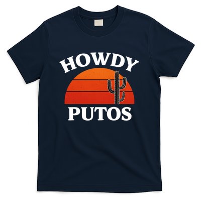 Howdy Putos Funny Cactus Retro Vintage T-Shirt