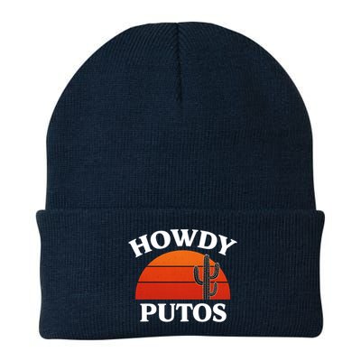 Howdy Putos Funny Cactus Retro Vintage Beanie