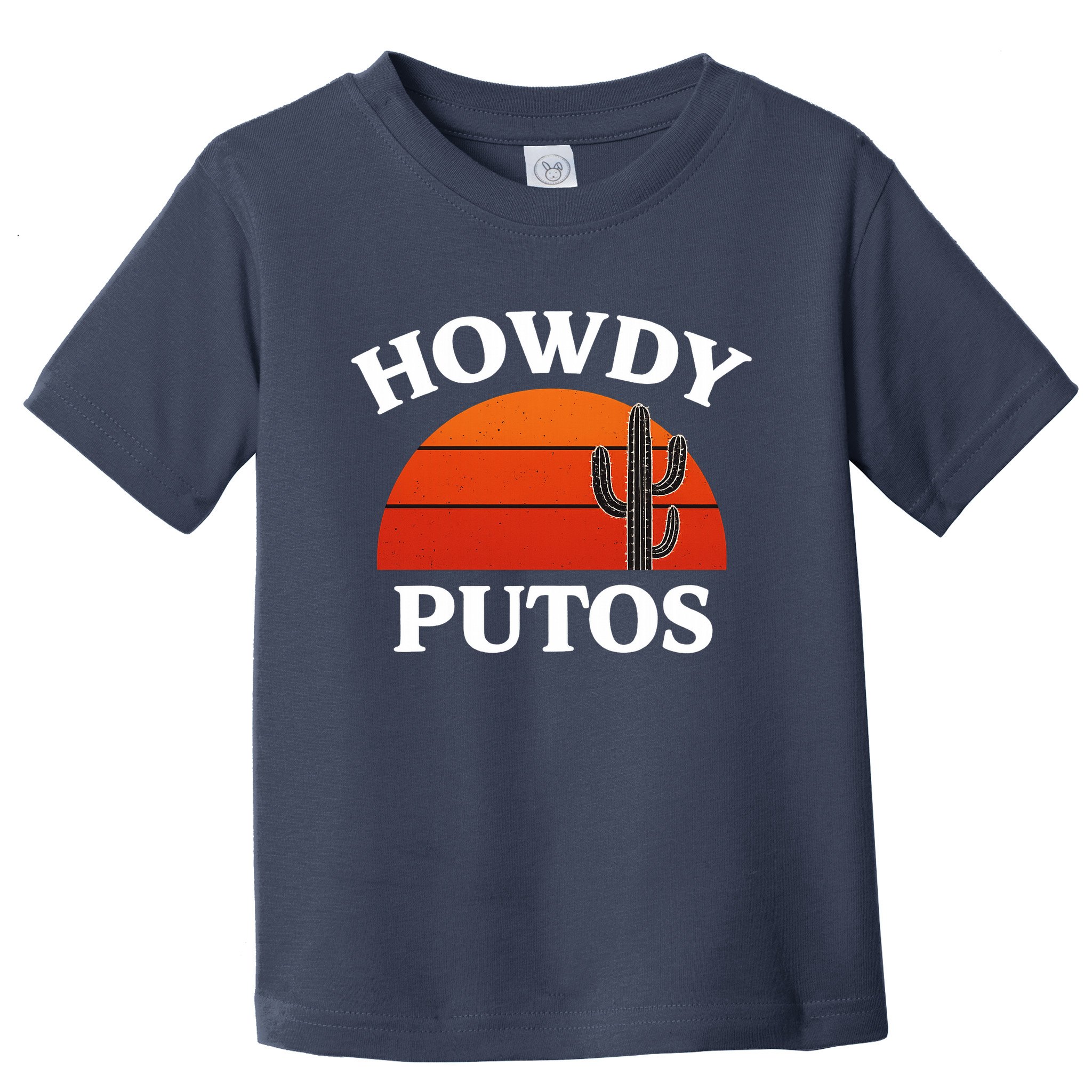 Howdy Putos Funny Cactus Retro Vintage Toddler T-Shirt
