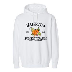 HagridS Pumpkin Farm Fall Autumn Pumpkin Garden Garment-Dyed Fleece Hoodie