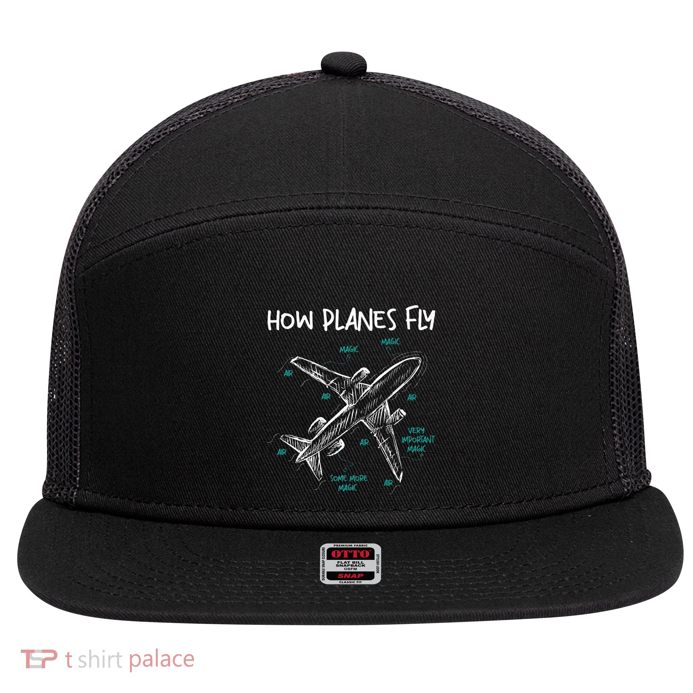 How Planes Fly Aerospace Engineer Aeronautical Engineering 7 Panel Mesh Trucker Snapback Hat