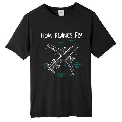 How Planes Fly Aerospace Engineer Aeronautical Engineering Tall Fusion ChromaSoft Performance T-Shirt