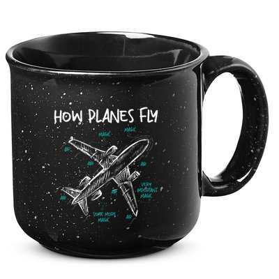 How Planes Fly Aerospace Engineer Aeronautical Engineering 15oz Campfire Ceramic Mug