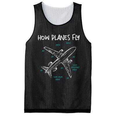 How Planes Fly Aerospace Engineer Aeronautical Engineering Mesh Reversible Basketball Jersey Tank