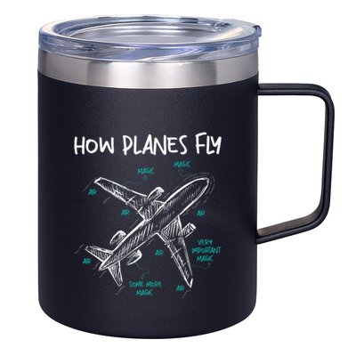 How Planes Fly Aerospace Engineer Aeronautical Engineering 12oz Stainless Steel Coffee Mug