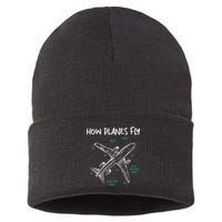 How Planes Fly Aerospace Engineer Aeronautical Engineering Sustainable Knit Beanie