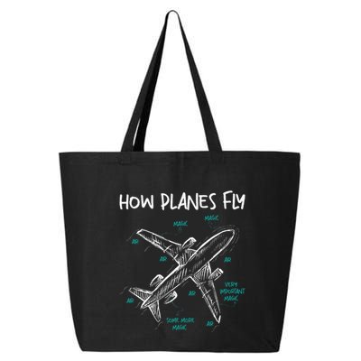 How Planes Fly Aerospace Engineer Aeronautical Engineering 25L Jumbo Tote