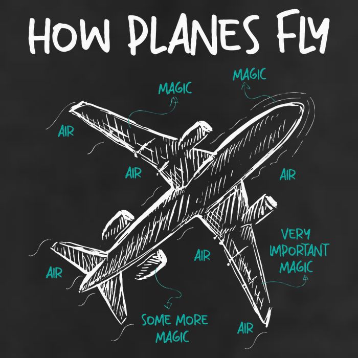 How Planes Fly Aerospace Engineer Aeronautical Engineering 25L Jumbo Tote