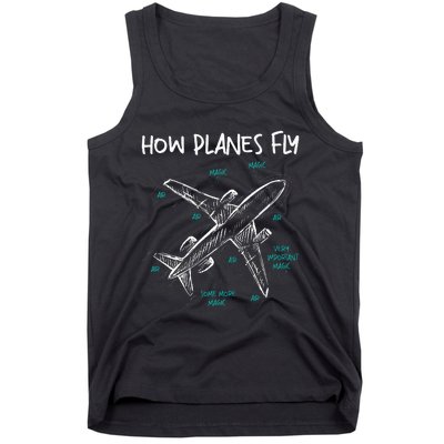 How Planes Fly Aerospace Engineer Aeronautical Engineering Tank Top