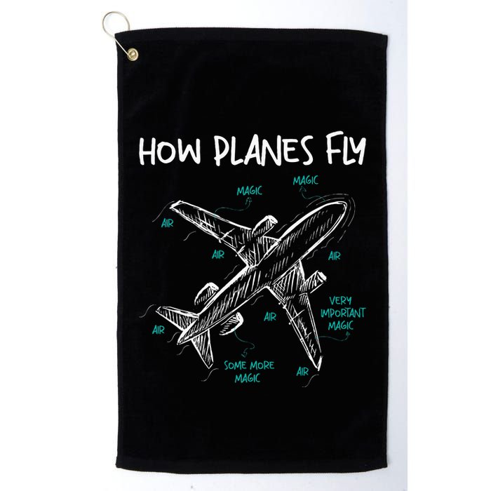How Planes Fly Aerospace Engineer Aeronautical Engineering Golf Towel