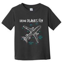 How Planes Fly Aerospace Engineer Aeronautical Engineering Toddler T-Shirt