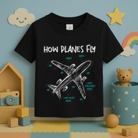 How Planes Fly Aerospace Engineer Aeronautical Engineering Toddler T-Shirt
