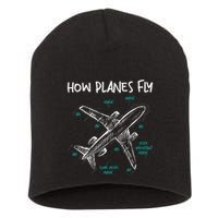 How Planes Fly Aerospace Engineer Aeronautical Engineering Short Acrylic Beanie