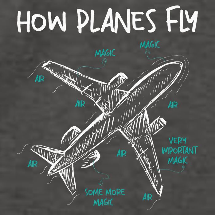 How Planes Fly Aerospace Engineer Aeronautical Engineering Vector Backpack