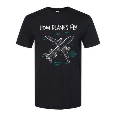 How Planes Fly Aerospace Engineer Aeronautical Engineering Softstyle CVC T-Shirt