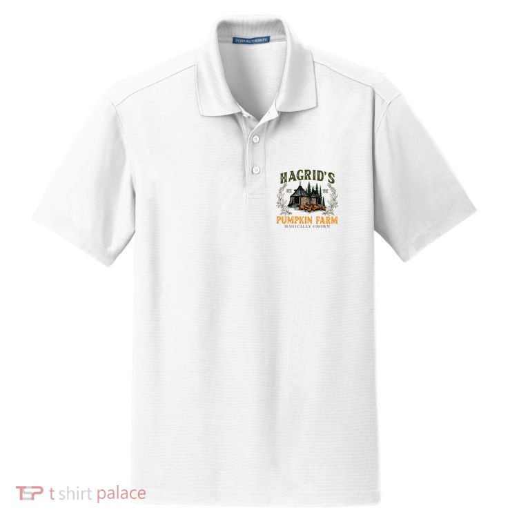 Hagrids Pumpkin Farm Magically Grown Halloween Spooky Season Dry Zone Grid Polo