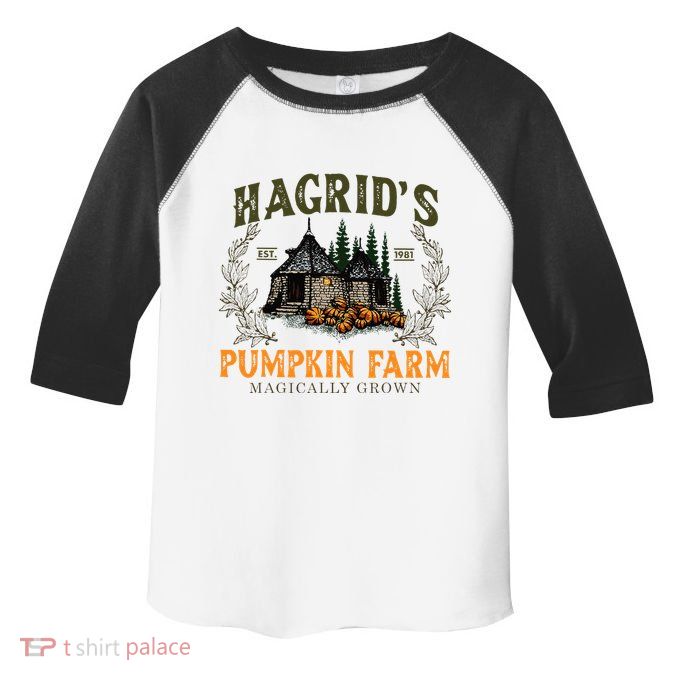 Hagrids Pumpkin Farm Magically Grown Halloween Spooky Season Toddler Fine Jersey T-Shirt