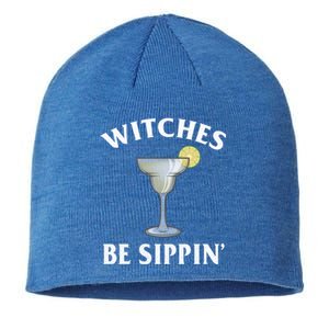 Halloween Party Funny Costume Witches Be Sipping Margaritas Gift Sustainable Beanie