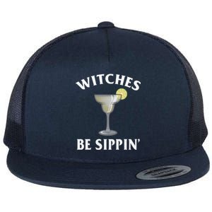 Halloween Party Funny Costume Witches Be Sipping Margaritas Gift Flat Bill Trucker Hat