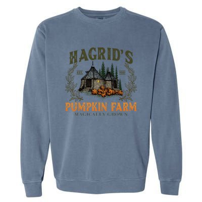 Hagrids Pumpkin Farm Magically Grown Cute Fall Gift Garment-Dyed Sweatshirt