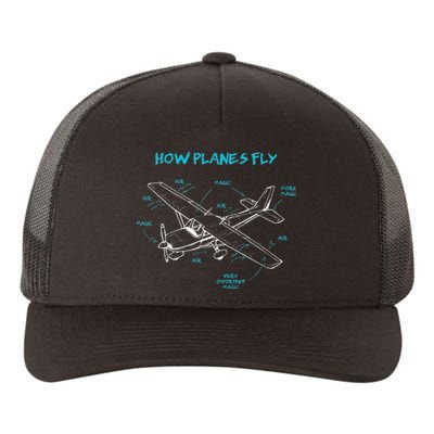 How Planes Fly Funny Aviation Gift RC Plane Pilot Yupoong Adult 5-Panel Trucker Hat