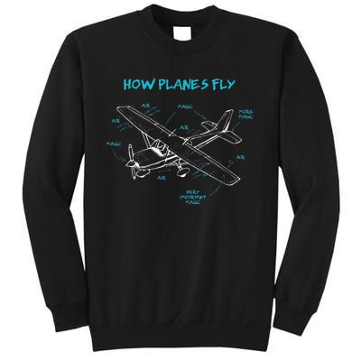 How Planes Fly Funny Aviation Gift RC Plane Pilot Sweatshirt