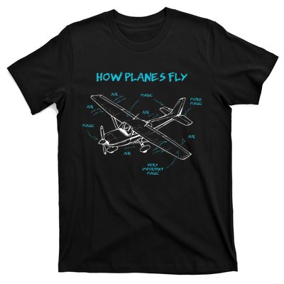 How Planes Fly Funny Aviation Gift RC Plane Pilot T-Shirt