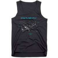 How Planes Fly Funny Aviation Gift RC Plane Pilot Tank Top